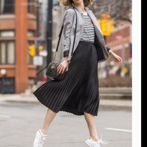 JUDE pleated midi skirt